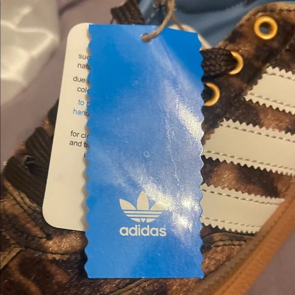 adidas Spezial Leopard Print Sneakers - Brown/White/Blue - Picture 6 of 6